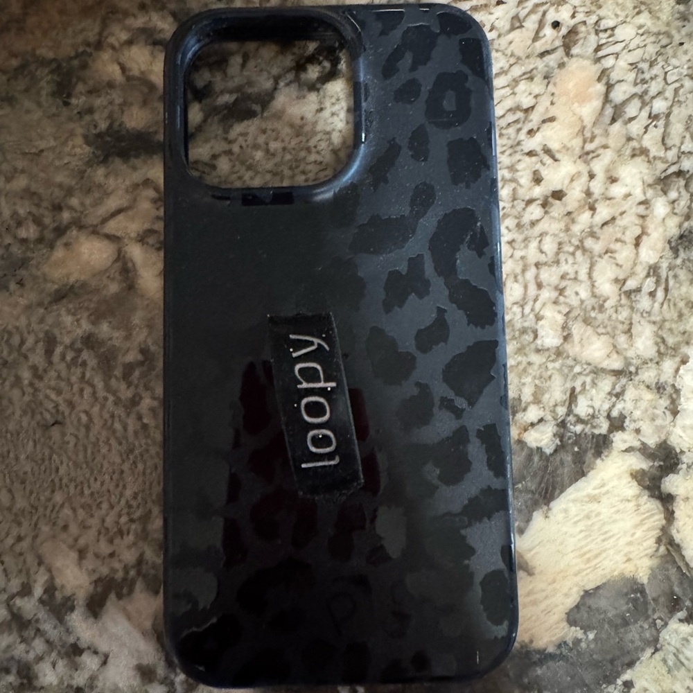 Loopy Case Black Leopard Phone Case